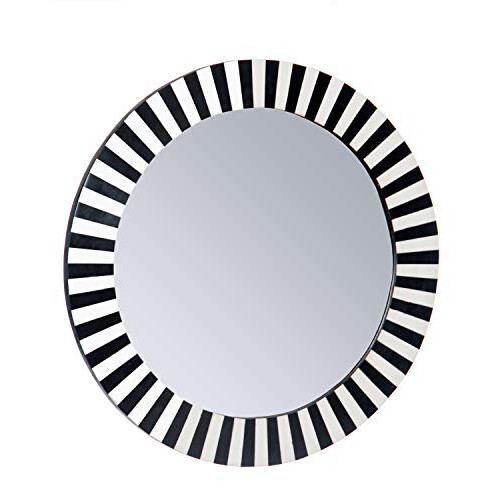 Harrow Decor Bone Inlay Work Sunburst Mirror 24'' Dia, Ref WM 031BI