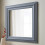 DEENZ GREY WALL MIRROR square frame dorset country style wall mirror 55x55cm 1