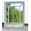 DEENZ Antique Grey window Mirror Stylish Decor Wall hallway rustic 60x76CM 1