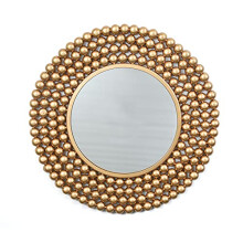 Harrow Decor Large Bubble Mirror WM-008B-G, Size 68cm in Gold Finish