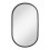 DEENZ Oval Silhouette Wall Mounted Mirror Classical Black Plastic/Glass Construction Antique Arched Framed House Warming Practical Solution Hanging 2