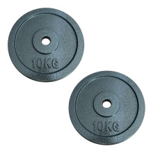 Chase Fitness Cast Iron Weight Plates 2.5-20kg For 1" Dumbbell Weight Lifting (10kg x 2)