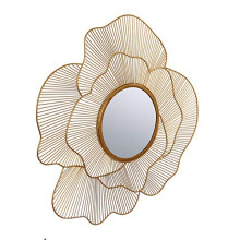 Harrow Decor Large Butterfly Mirror WM-040L in gold finish, Size 32''x32'''