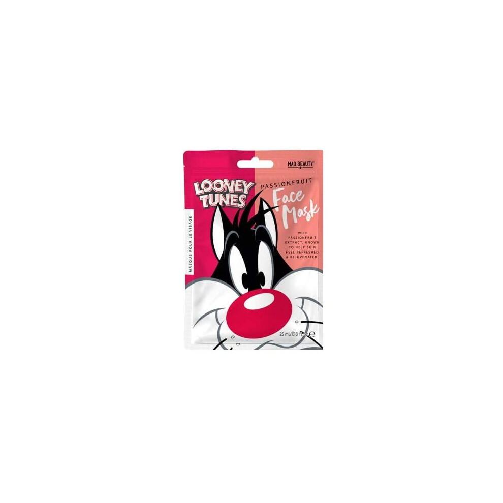 Photos - Facial Mask MAD Beauty Looney Tunes Single Face Mask  (Passionfruit - Sylvester)