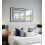 DEENZ Large 90 X 60cm Rectangle Shape Black Beaded Border Frame Wall Mirror With Hanging Hooks 2