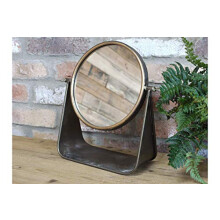 BellaMira Lifestyle Accessories Artisan Mirror Wall Or Desktop (Choice Of) Three Monkeys Shabby Chic Design Industrial Copper Upcycled Home Decor Gift