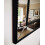 DEENZ Large 90 X 60cm Rectangle Shape Black Beaded Border Frame Wall Mirror With Hanging Hooks 3