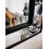 DEENZ Large 90 X 60cm Rectangle Shape Black Beaded Border Frame Wall Mirror With Hanging Hooks 4
