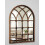 DEENZ Black Brushed Gold Window Style Wall Mirror Durable Frame,Indoor/Outdoor W50Xh71Cm 4