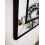 DEENZ Large 90 X 60cm Rectangle Shape Black Beaded Border Frame Wall Mirror With Hanging Hooks 5