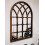 DEENZ Black Brushed Gold Window Style Wall Mirror Durable Frame,Indoor/Outdoor W50Xh71Cm 5
