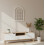DEENZ White Rustic Soho Window Style Mirror Elegant Vintage Hallway Mirror 50.5X71X2.5Cm 2