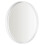 Home Selections White Round Wall Mirror, 50cm, Wooden Deep Framed Circle Mirror 1