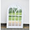 DEENZ White Rustic Window Soho Style Mirror Hallway Vanity Wall Elegant Vintage Style 76x51cm 4