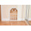 DEENZ White Rustic Window Soho Style Mirror Hallway Vanity Wall Elegant Vintage Style 76x51cm 5