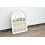 DEENZ White Rustic Soho Window Style Mirror Elegant Vintage Hallway Mirror 50.5X71X2.5Cm 3