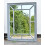 DEENZ Antique Grey window Mirror Stylish Decor Wall hallway rustic 60x76CM 4