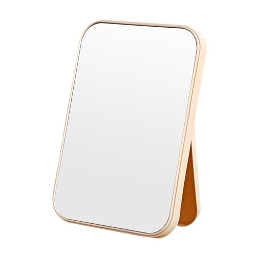 Naapesi Portable Folding Mirror, Super HD Desktop Vanity Mirror Rectangular Makeup Mirror, Compact Foldable Travel Mirror, Hand Free/Handheld/Tabletop