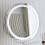 FABS Ava 3 color LED frameless mirror with marble stand smart touch control - Silver 3