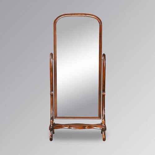 Full Length Cheval Mirror -Floor Standing - Solid Mahogany wood - Chestnut Color 2