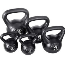 Kettlebells Heavy Weight Vinyl Kettle bells for Exercise Home Gym Workout 2kg, 4kg, 6kg, 8kg, 10kg, 12kg Kettlebell Weight (2, Kilograms)