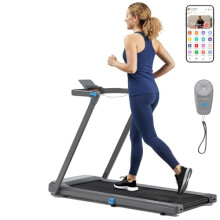 JLL Foldable Walking Pad, Under Desk Treadmill for Home Office 2-in-1 Walking Treadmills with Free SunnyFit App, Remote Control, Smart Bluetooth