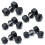 DKN Rubber Hex Dumbbells - Black, 2 x 2 kg 1