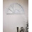 DEENZ White Half Circle Palladian Arch Window Style Mirror 66X37Cm 4
