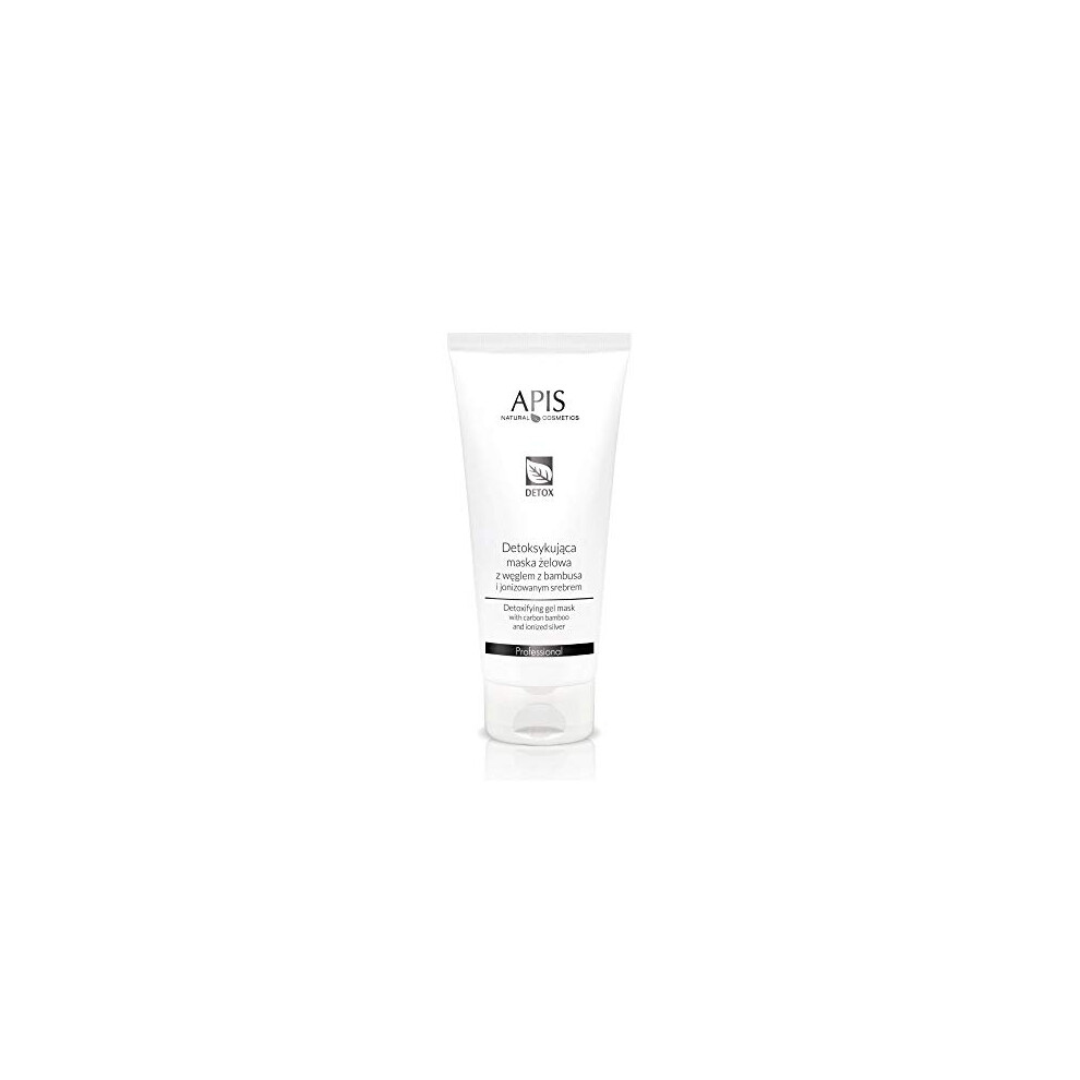 Apis Professional Detox Face Gel Mask with Bamboo Charcoal Ionised Silver 200ml - Image 4