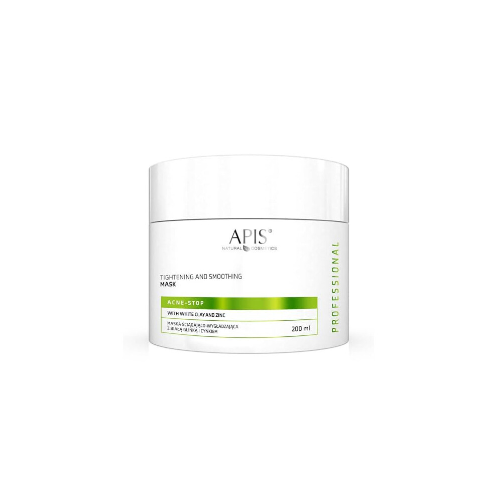 Apis Professional Tightening Smoothing Mask White Clay for Oily Skin 200ml - Image 5