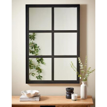 Biznest 65X97Cm Black Large Window Mirror Wall Mirror For Living Room Bedroom Hallway Home Decor Birthday House Warming