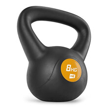 Hop-Sport Neoprene-Coated Kettlebell 8 kg – Ergonomic Swing Dumbbell for Strength Training, CrossFit, Functional Fitness & Home Gym – Durable