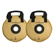 Lionheart Sand Bag Weight Plates Set | Sandbags for Working Out | Home Gym Bumper Plates | Travel-Friendly Sandbag for Fitness & Weight Training |
