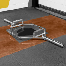 METIS Olympic Hex Bar 27kg | Heavy-Duty Trap Bar with Dual Height Handles & Chrome Finish – Compatible with 2” Olympic Plates – Maximum Load
