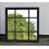 SQAURE SHAPE WINDOW STYLE WALL MIRROR SIMPLY STYLISH DECOR MIRROR BLACK WALL WINDOW MIRROR 61x61CM 1