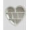 DEENZ WHITE HEART MIRROR SHELF 6 SECTIONS DECORATIVE WALL SHELF WALL MIRROR BEST GIFT FOR LOVE ONE'S 4