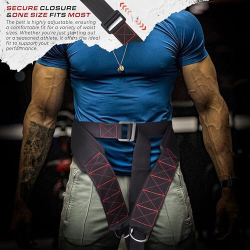 TAVIEW Sled Pulling Belt with Adjustable Closure, 2 Sled Pulling Straps & 4 Hooks – Ideal for Resistance Training, Strength, Agility, and 2