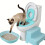 Bathroom Layouts Cats Training With Secure Clip-Yellow 10
