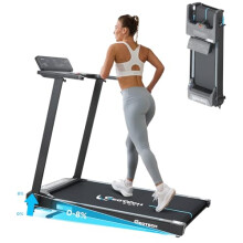 GEOTECH Foldable Treadmill for Home with 8% Incline, 3.5HP, 1–12 km/h, Running Machine for Heavy People, 180KG Weight Capacity, Portable Compact