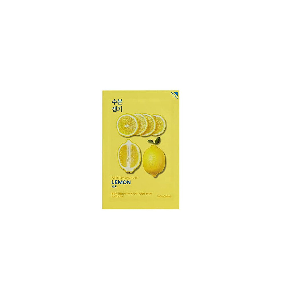 Holika Holika Pure Essence Facial Sheet Mask, Lemon, 23 Ml