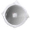 TATAY Round mirror, with glossy white plastic frame Diameter 56 cm 2