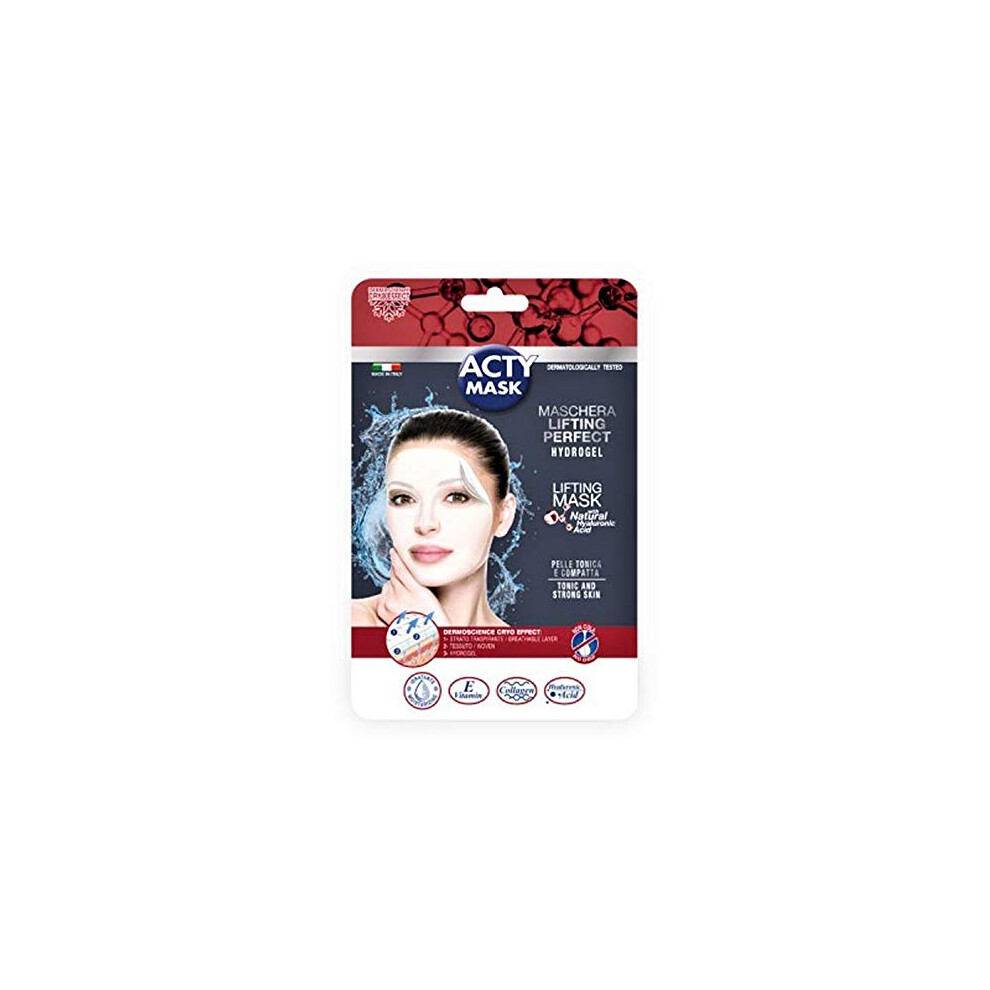 Acty Mask Acty Hydrogel Perfect Lifting Hyaluronic Acid Tissue Mask - Pack Of 10