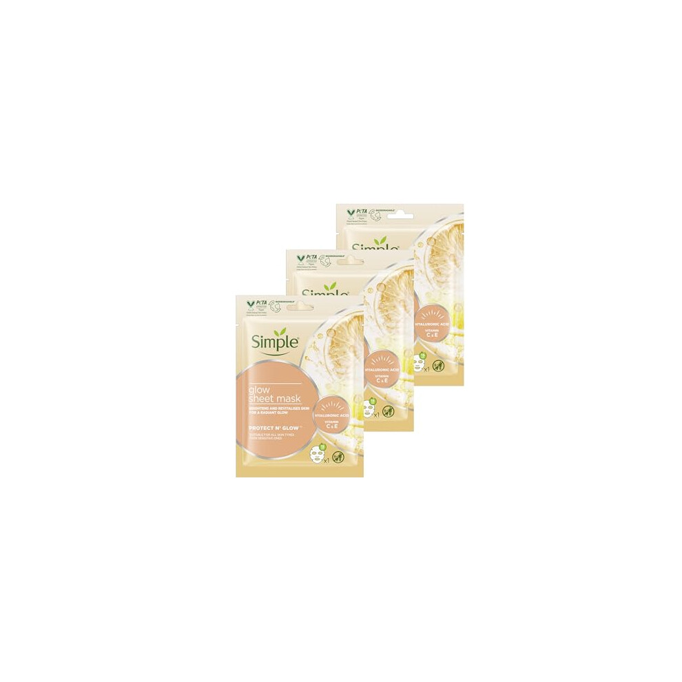 Simple Glow Sheet Mask X3
