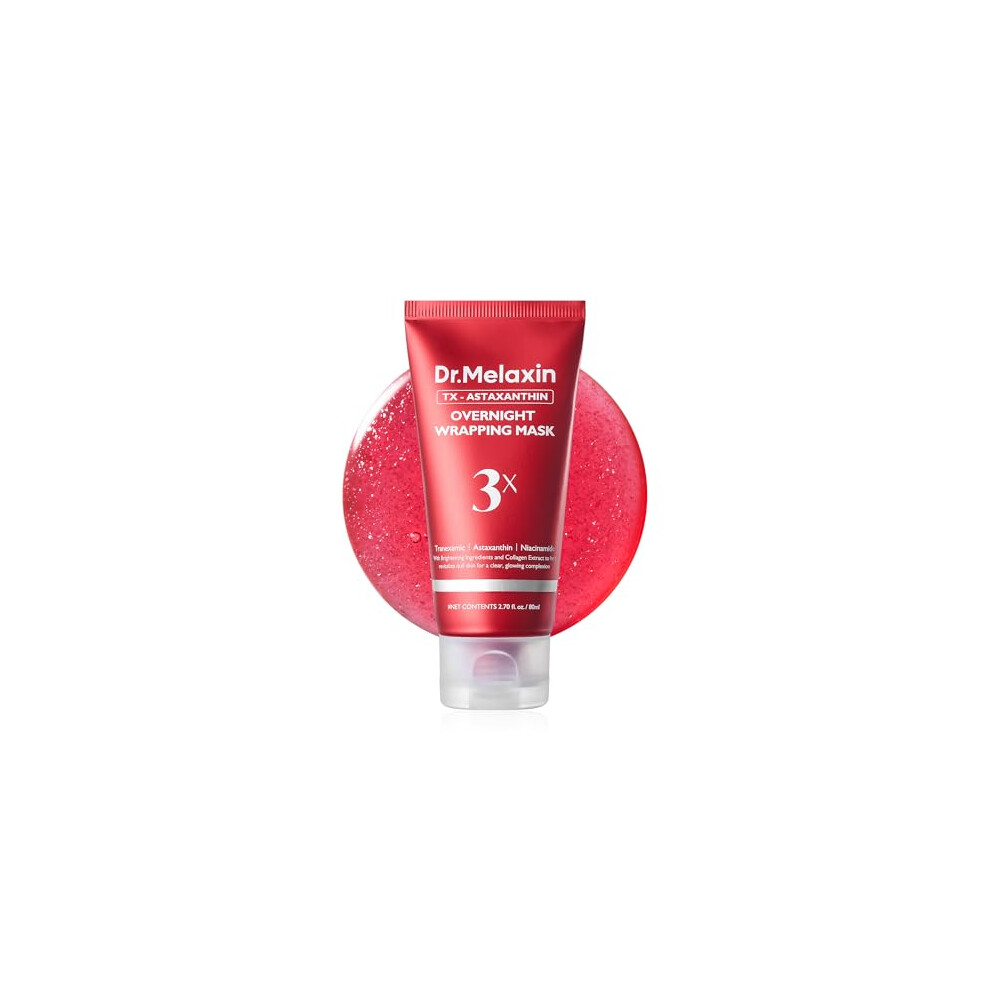 Dr.melaxin Astaxanthin Overnight Wrapping Peel Off Mask Skin Tone Improving, Hydrating & Firming Overnight Face Mask 3.58 Ounce (Pack Of 1)
