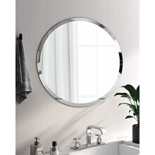 Biznest Frameless Wall Mounted Mirror Home Decor Modern Frame Less Wall Mirror For Bathroom Bedroom Living Room Pick Yours, 50X70Cm, (Biz-298)