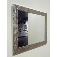 Biznest Mosaic Effect Large Wall Hanging Mirror With A Decorative Design 50X60Cm Wall Mirror