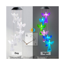 (Angel) Solar Wind Chime Light Angel Chandelier Color Changing Light