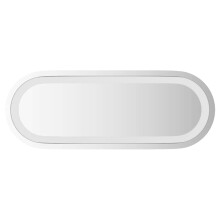 vidaXL LED Bathroom Mirror Wall Mirror Wall Vanity Mirror with LED Light Oval