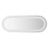 VidaXL vidaXL LED Bathroom Mirror Wall Mirror Wall Vanity Mirror with LED Light Oval 1