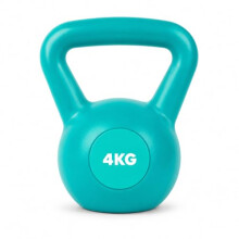 4kg Kettlebell Weight, Cast Iron Kettlebell for Home Gym Fitness, Strength Training, Cardio, Balance, Endurance & Full Body Workouts (Green, 4KG)